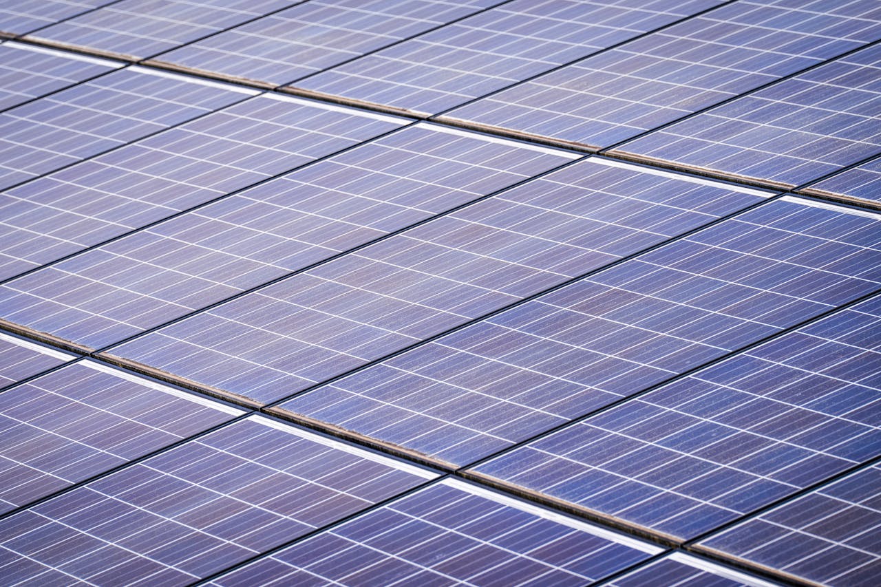 Close up of Solar Panels